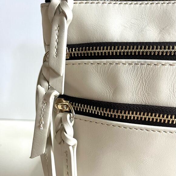 DOONEY & BOURKE  Apollo Leather Ivory Crossbody Bag - Picture 4 of 9
